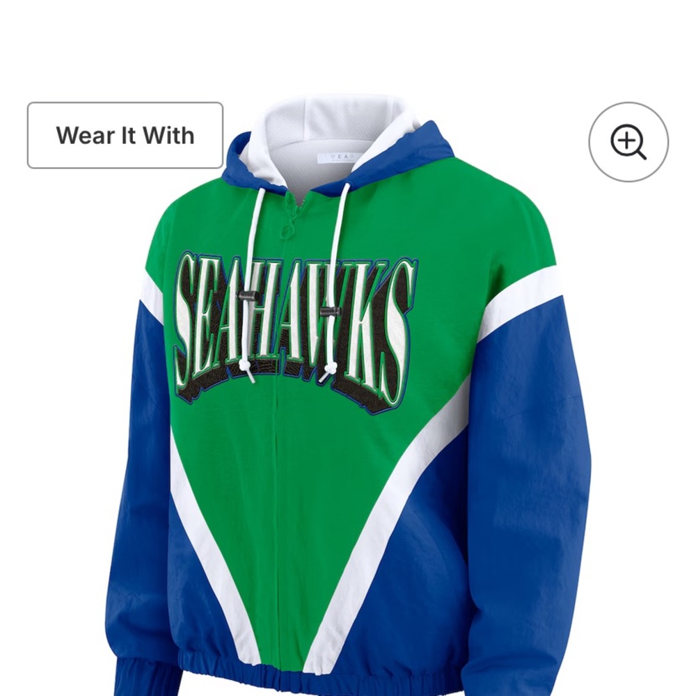 NFL Seahawks Green and Blue Hoodie